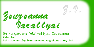 zsuzsanna varallyai business card